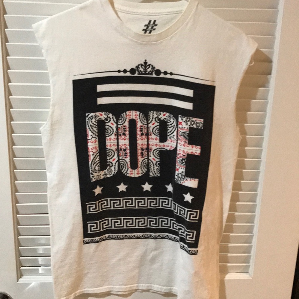 Take That Medium white Dope tank top